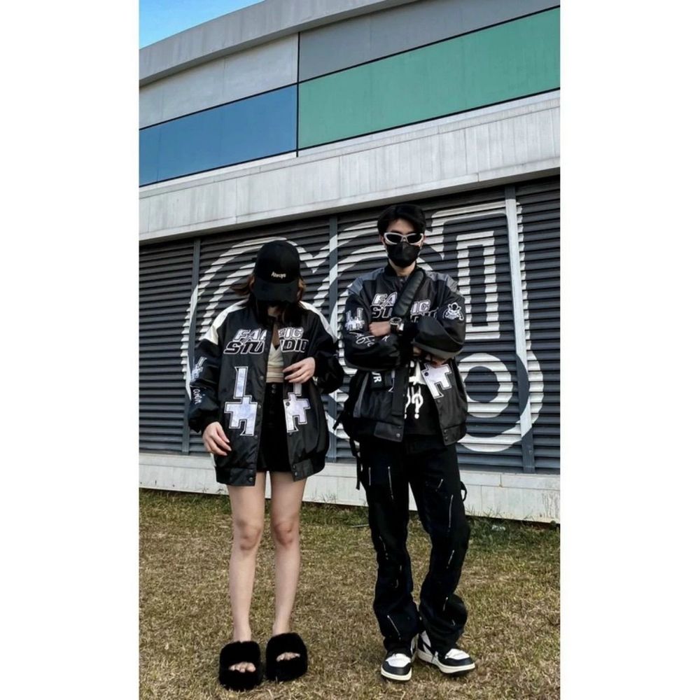 Áo khoác UNISEX chất dù 2 lớp phối thân in FAFIC STUDIO