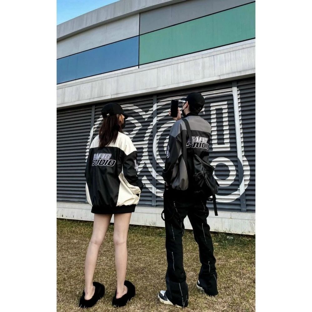 Áo khoác UNISEX chất dù 2 lớp phối thân in FAFIC STUDIO