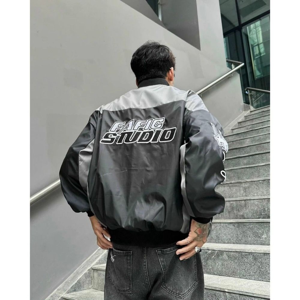 Áo khoác UNISEX chất dù 2 lớp phối thân in FAFIC STUDIO