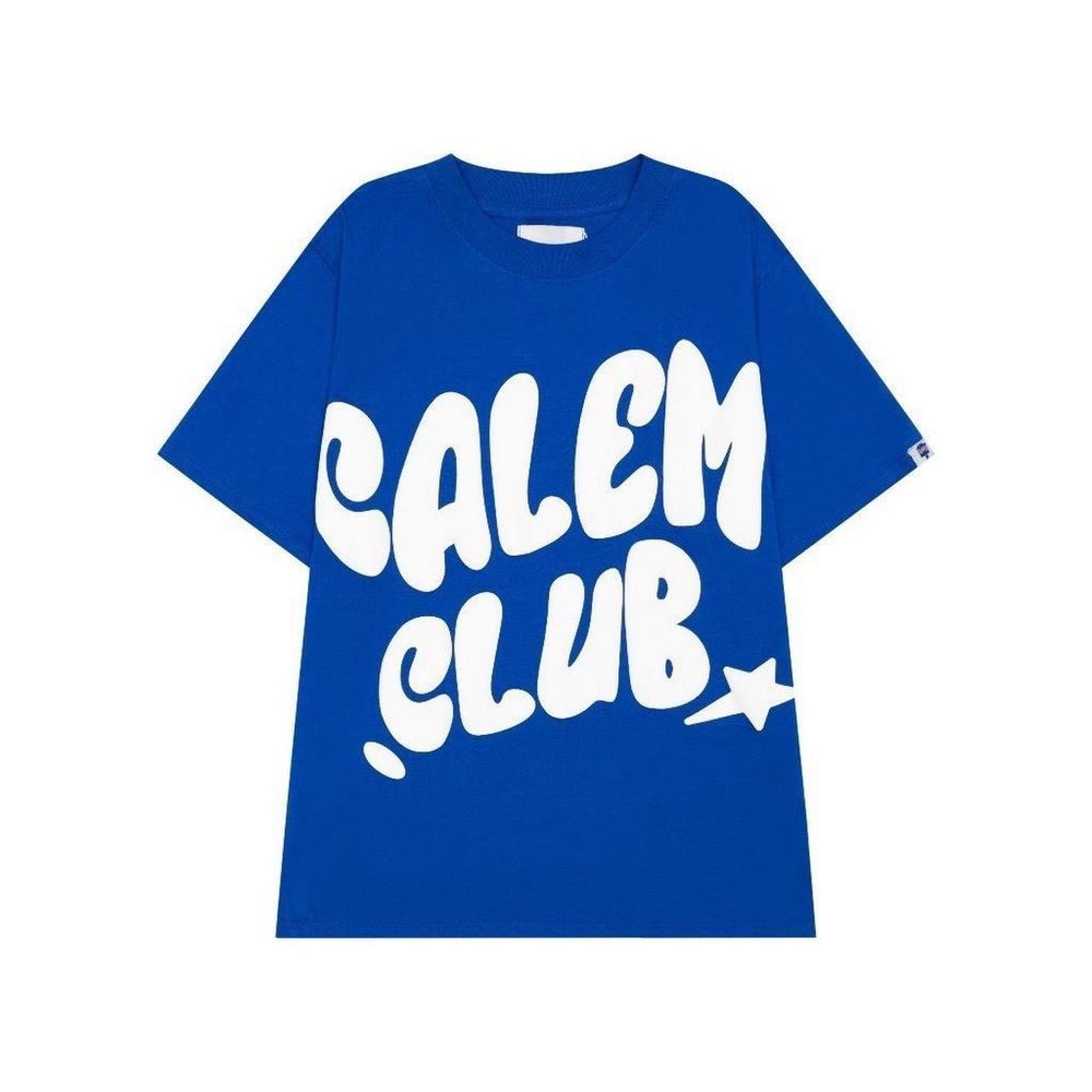 Áo thun tay lỡ in nổi CALEM chất thun 65/35 co giản mềm mịn mát freesize dưới 70kg