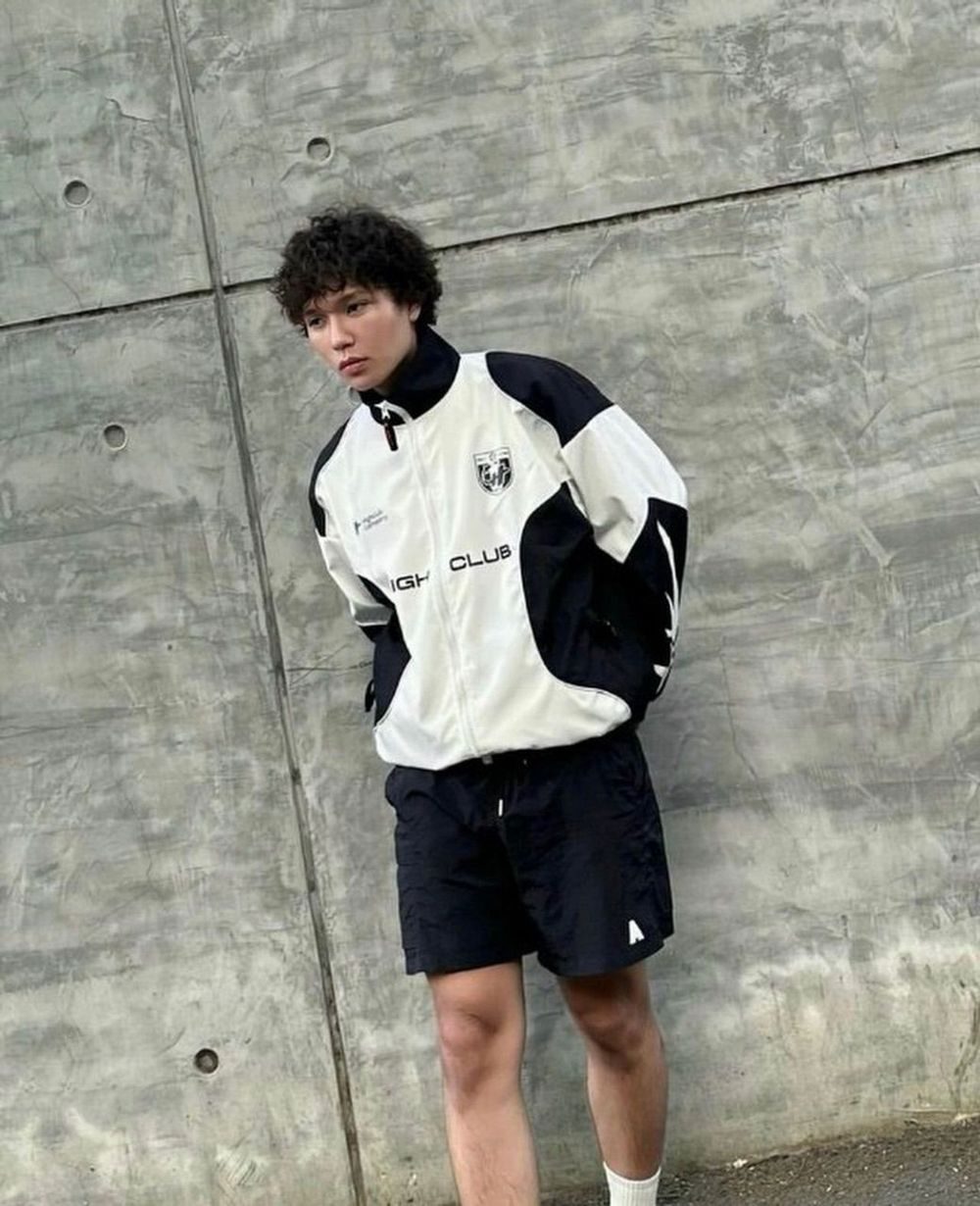 Áo khoác 2 lớp lót dù phối thân in HIGH CLUB