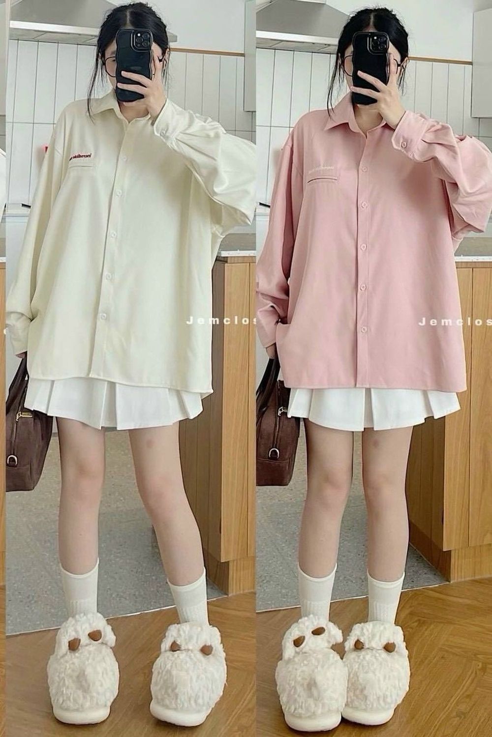 Áo sơ mi tay dài chất da lộn logo thêu INCREDIBL hàng đẹp Freesize dưới -70kg