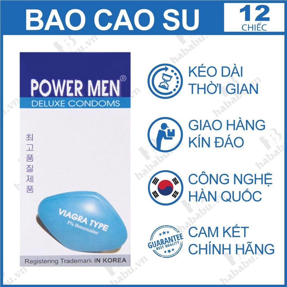 Bao cao su POWER MEN VIAGRA kéo dài