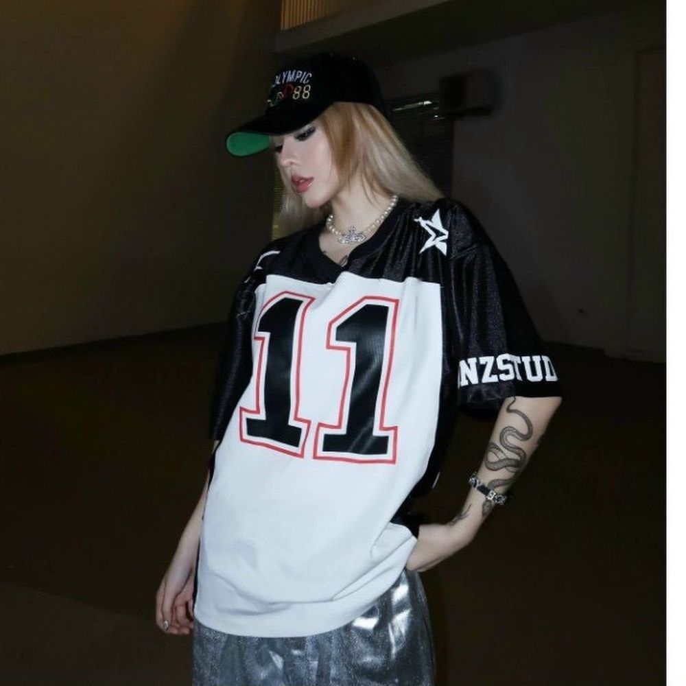 Áo thun UNISEX nam nữ số 11 chất thun mè thái bóng hot trend