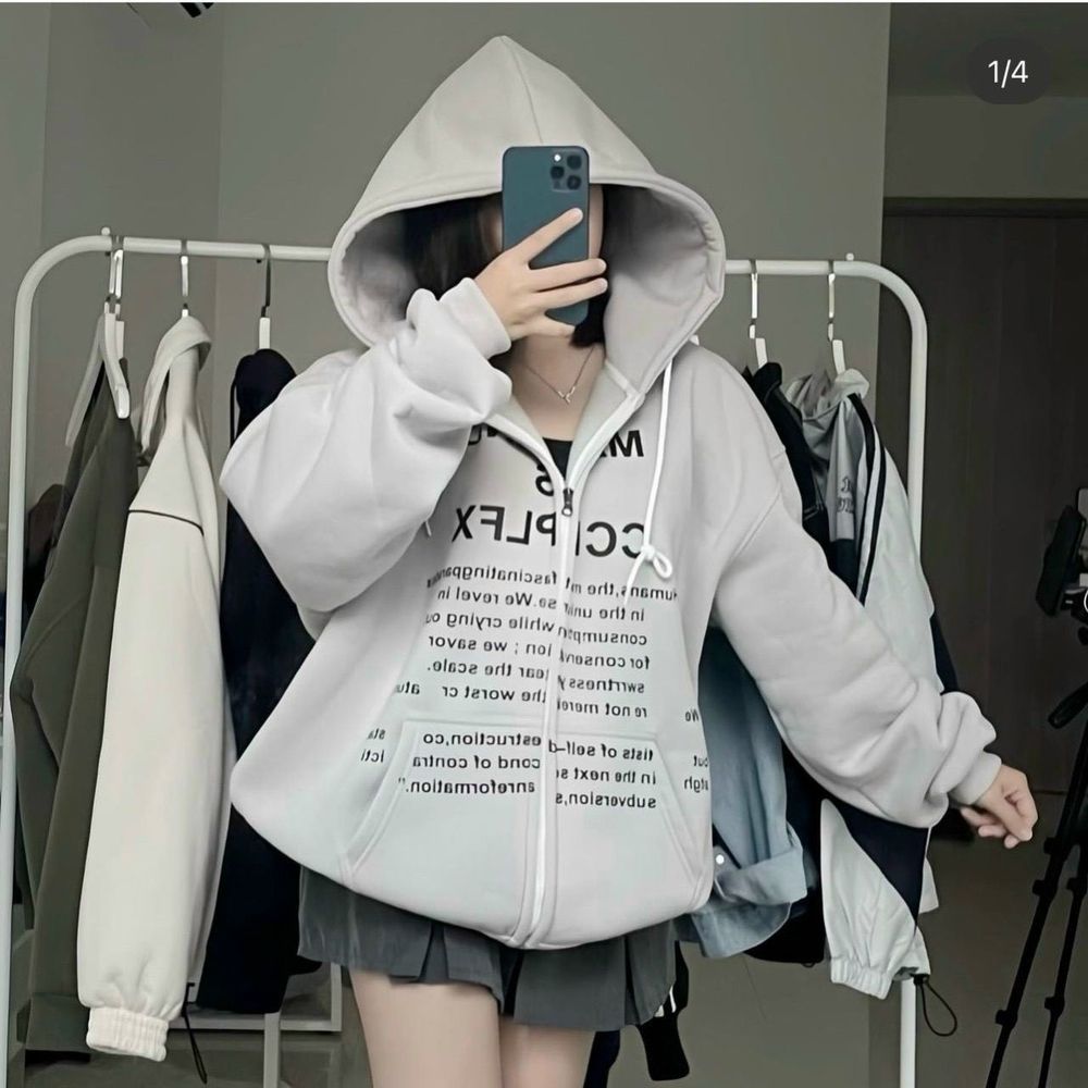 Áo khoác UNISEX nam nữ chất nỉ dày mịn mát in chữ MANKIND form rộng dưới 80kg