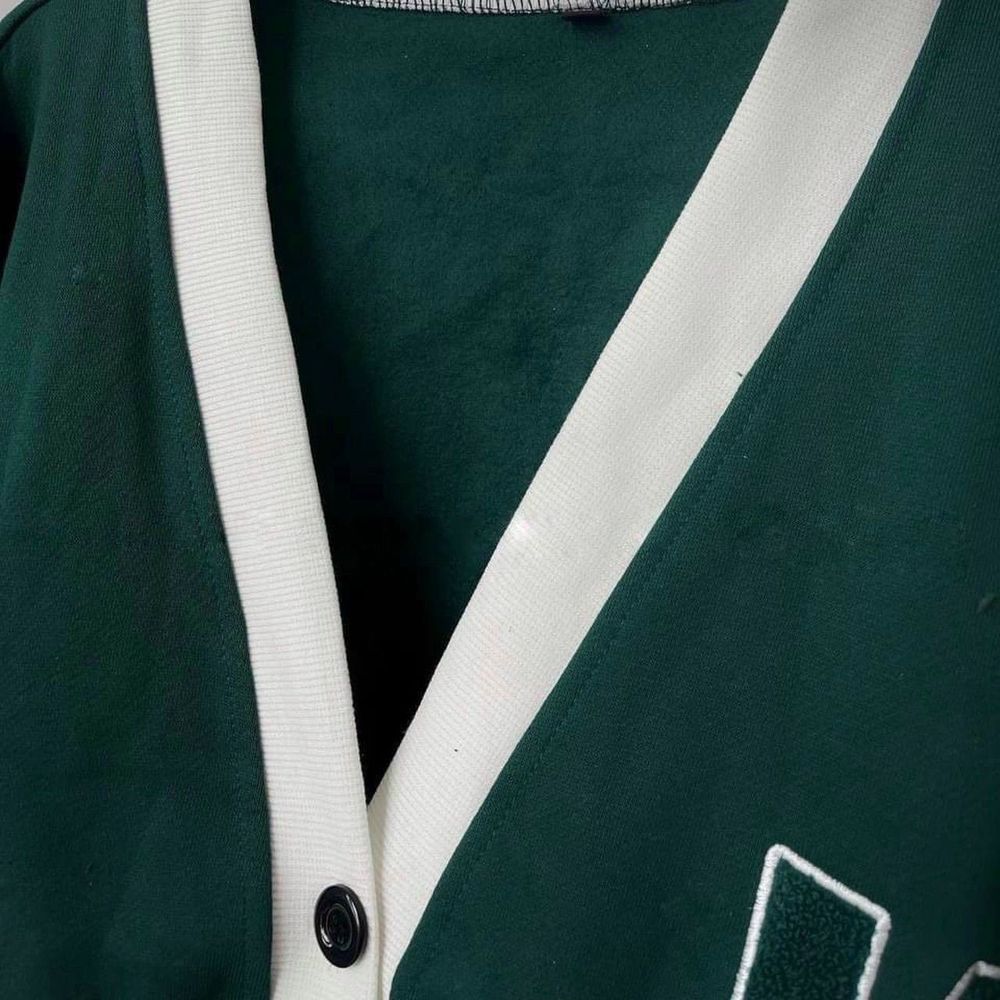 Áo khoác cardigan chất nỉ mịn mát phối viền in mặt cười W