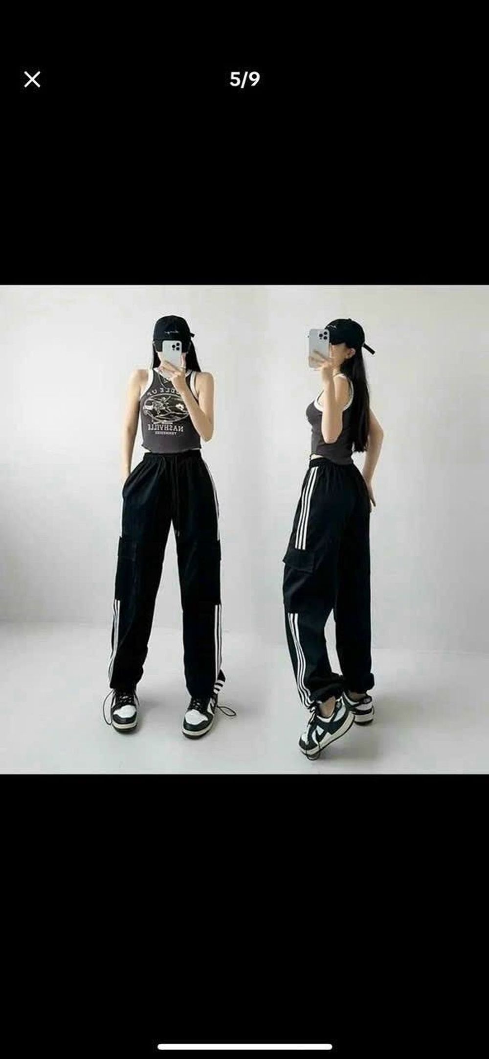 Quần joker dù túi hộp phối 3 sọc nhiều màu 3 Size M L XL