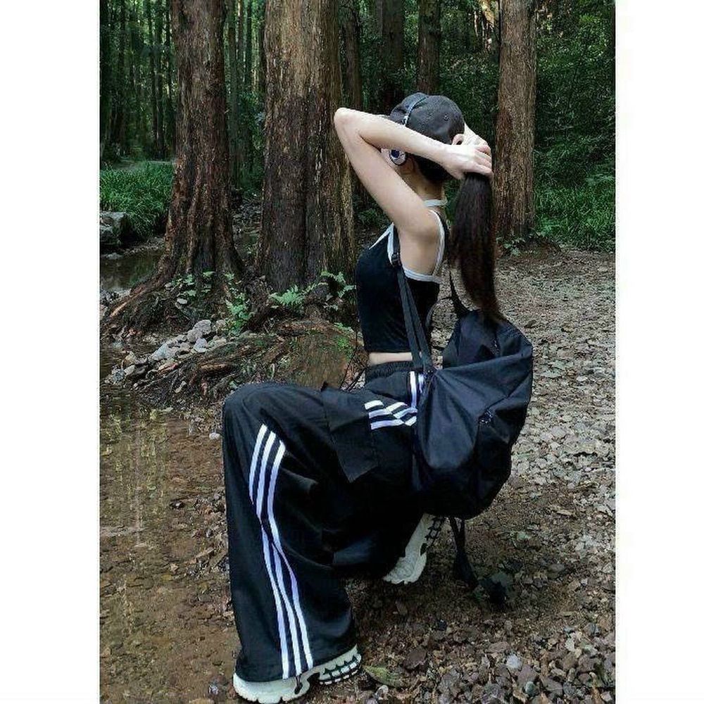 Quần joker dù túi hộp phối 3 sọc nhiều màu 3 Size M L XL