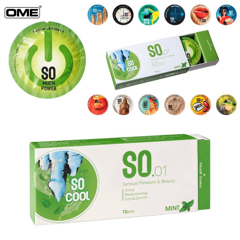 Bao cao su SO COOL hương bạc hà
