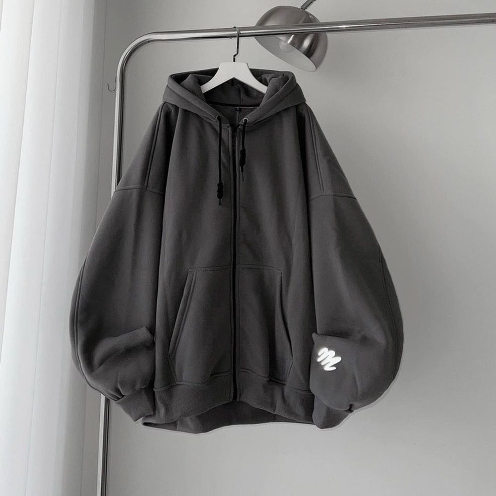 áo khoác UNISEX in phản quang chất thun nỉ mềm mịn mát ,nón rộng,dây kéo phao