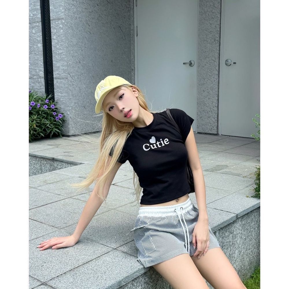 Quần lửng sọc đi biển chất kate mềm, co giãn