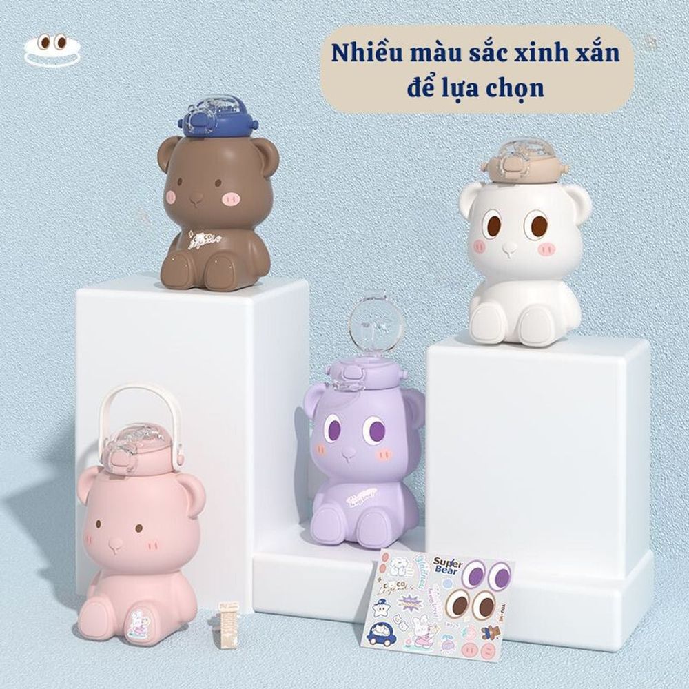 Bình Inox Hình Gấu 450ml (THÙNG 48C)