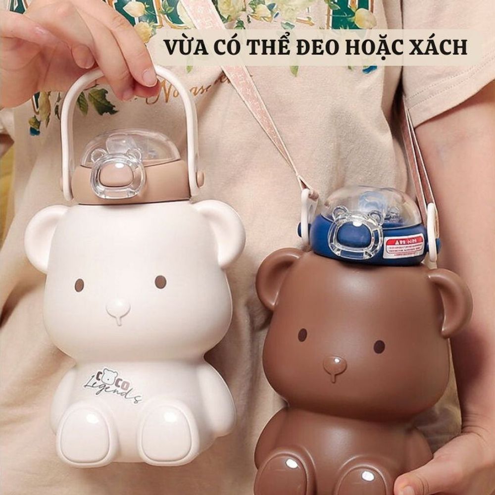 Bình Inox Hình Gấu 450ml (THÙNG 48C)