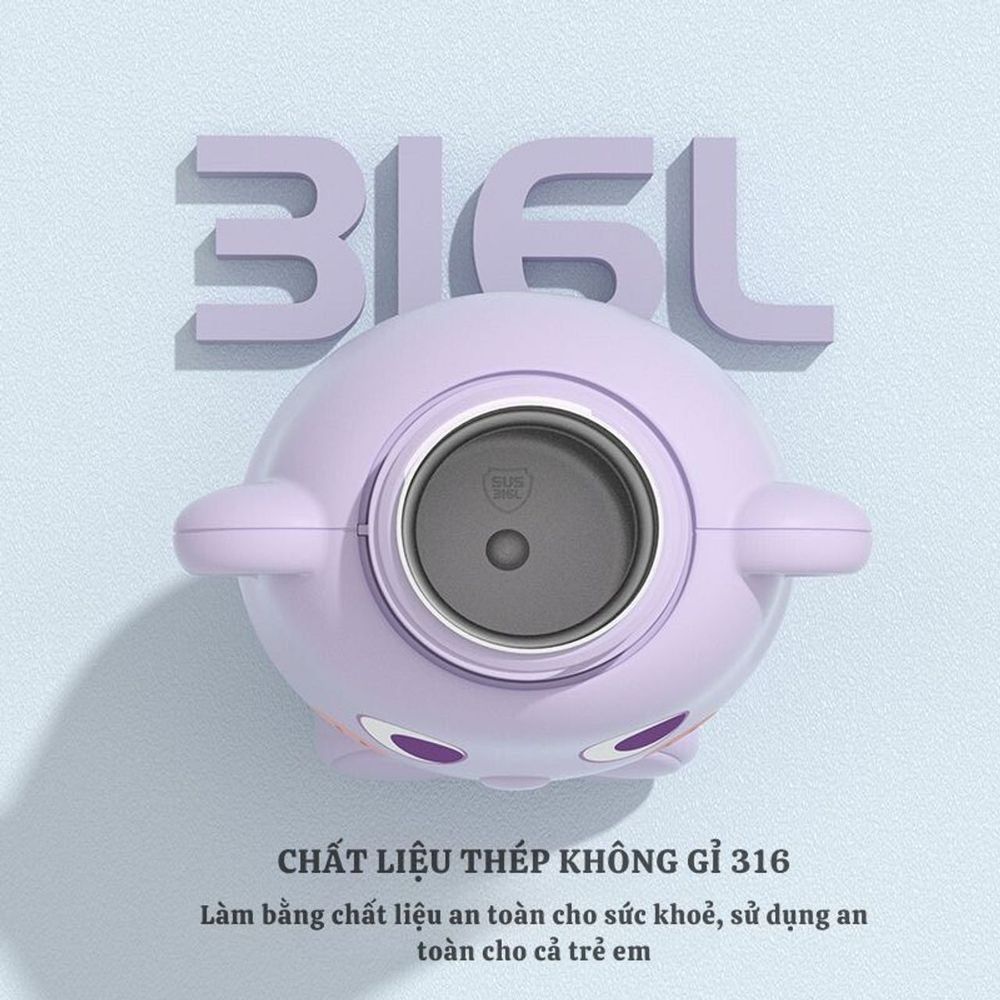 Bình Inox Hình Gấu 450ml (THÙNG 48C)