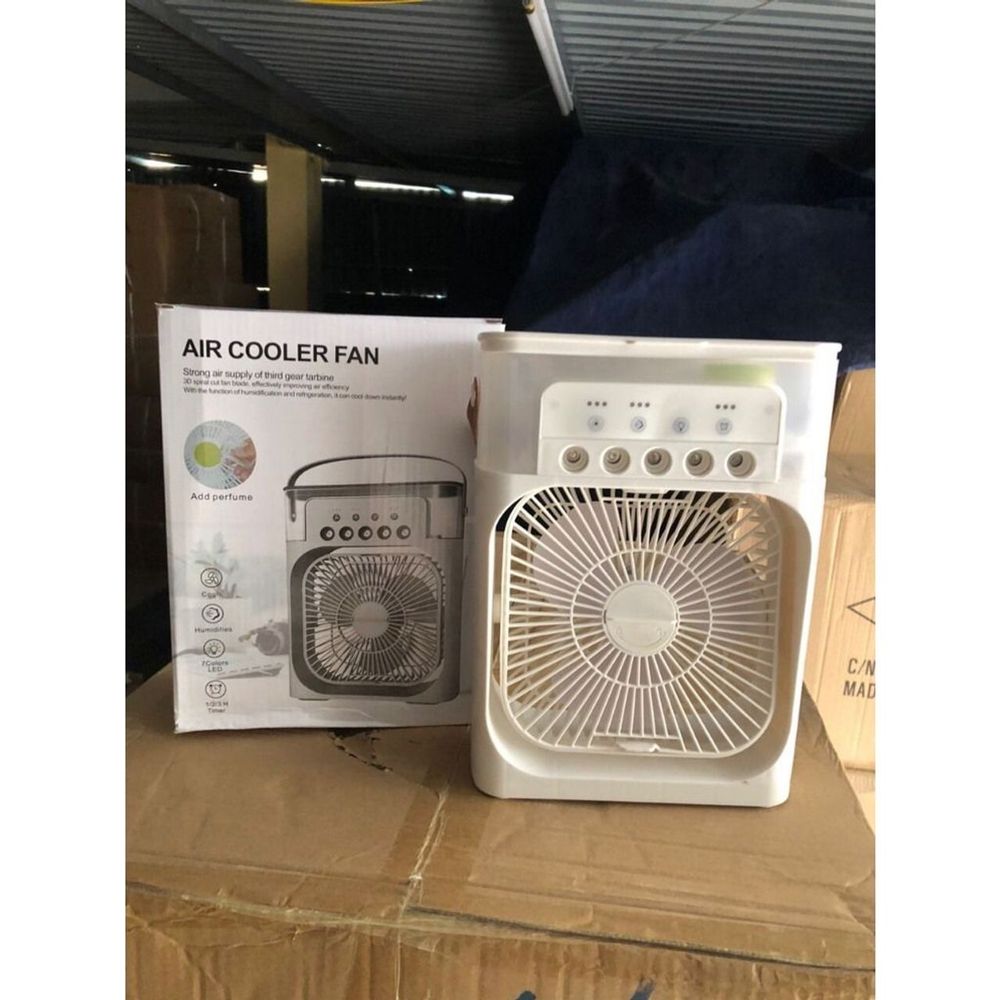 Quạt điều hoà để bàn mini, quạt hơi nước để bàn 3 chế độ gió bình chứa nước 600ml