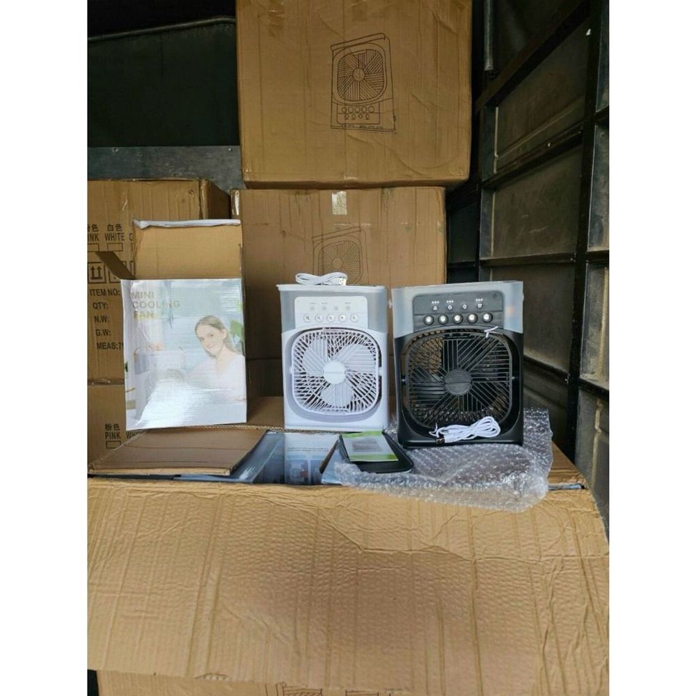 Quạt điều hoà để bàn mini, quạt hơi nước để bàn 3 chế độ gió bình chứa nước 600ml