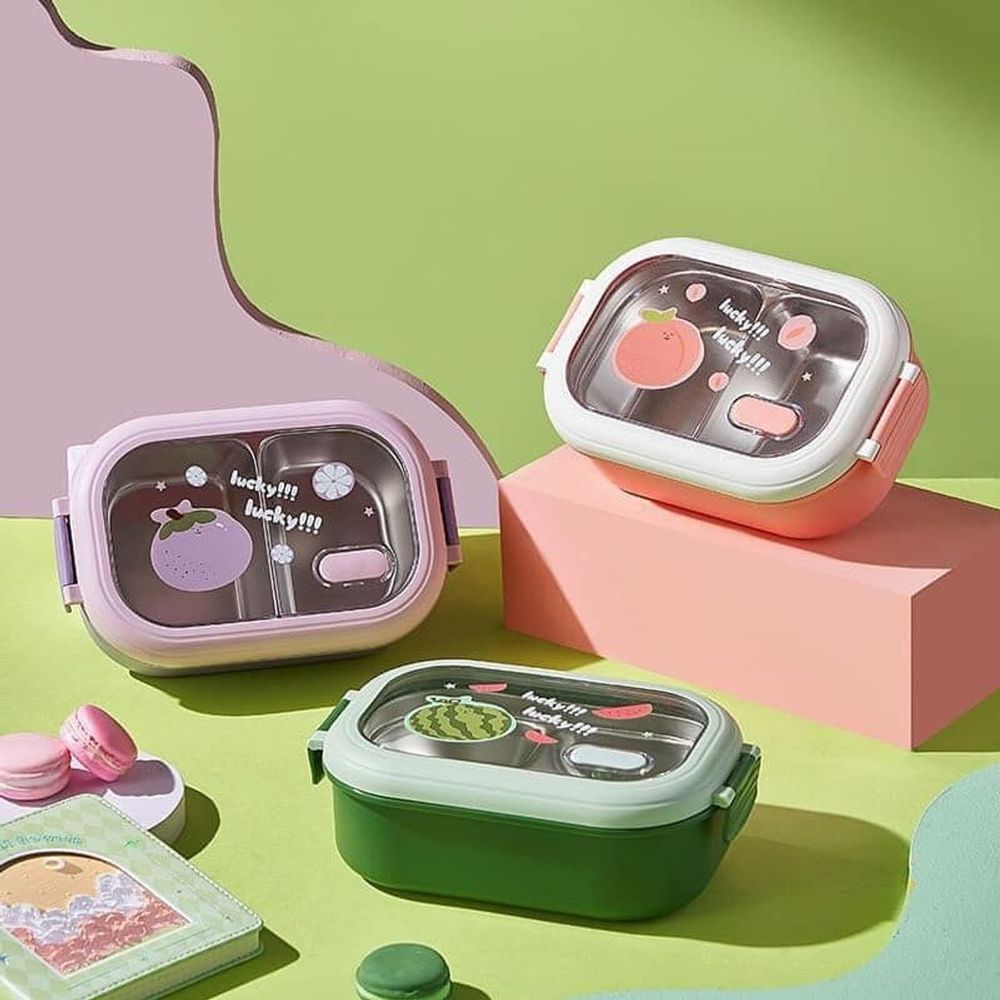 Hộp Cơm Hoa Quả Lõi Inox (THÙNG 48C)