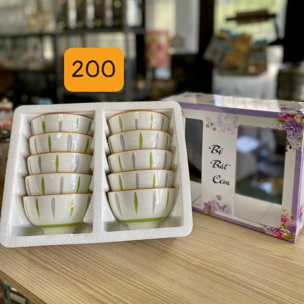 Bộ 10 Bát Cơm Hộp Xốp Đẹp (GIÂY 5B)