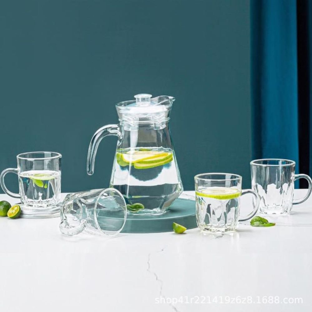 Bình 4 Cốc Thuỷ Tinh Trơn 245 (Thùng 16B)