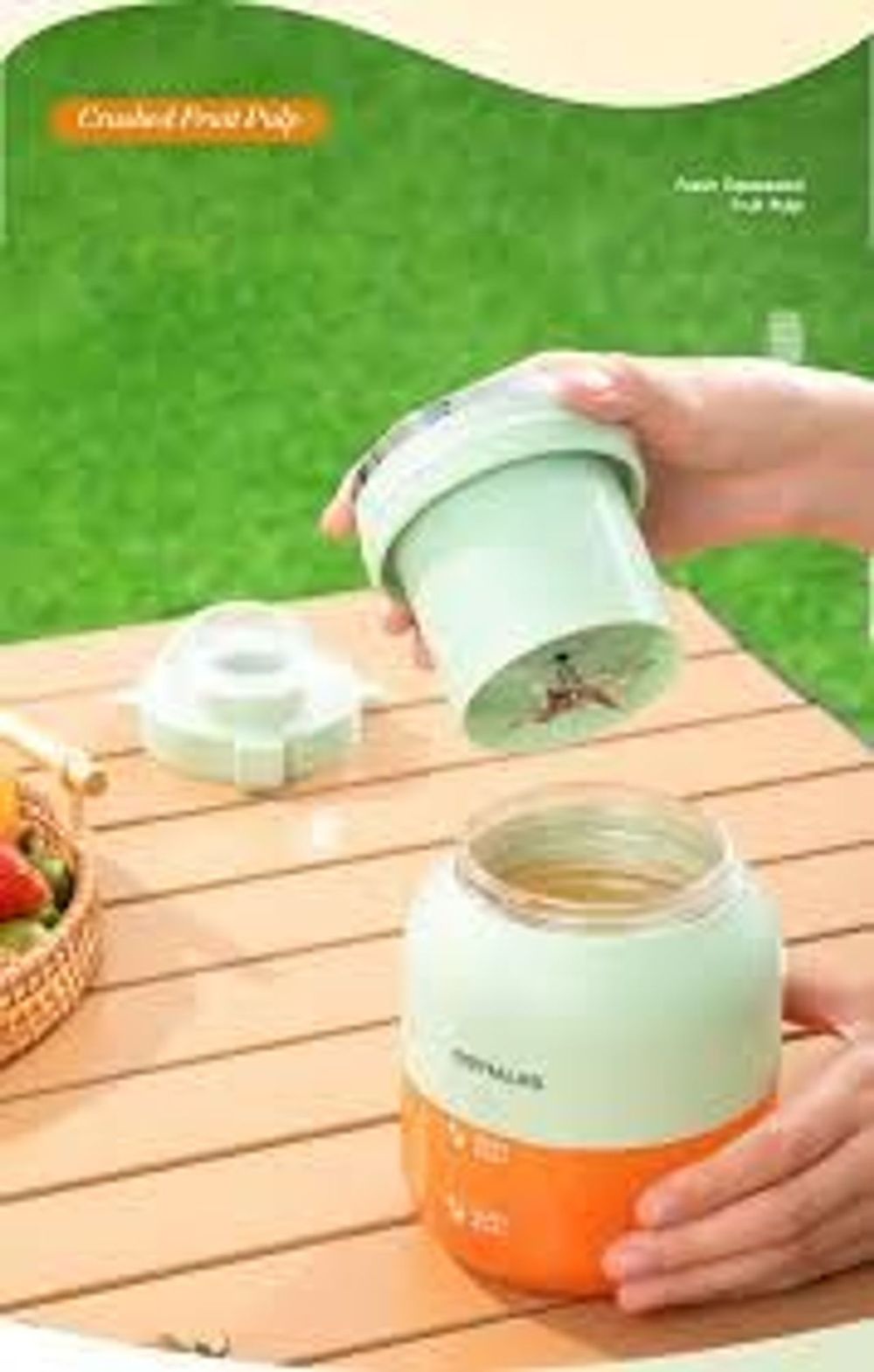 Máy xay sinh tố OSTMAR - Máy xay trái cây đa năng - Bình nước 800ml - Chất liệu an toàn - Máy xay sinh tố cầm tay