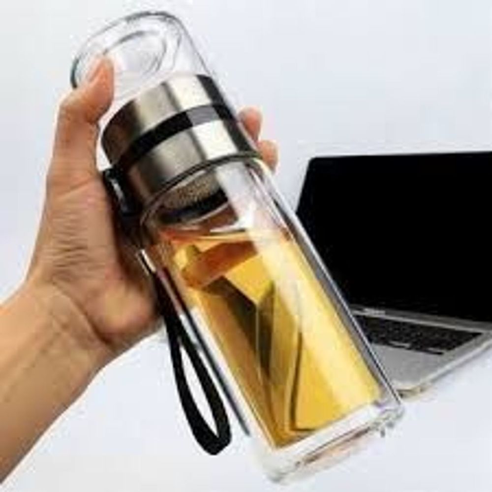 Bình Pha Trà Thủy Tinh 2 Lớp Sang Trọng và Tiện Lợi cho Dân Văn Phòng