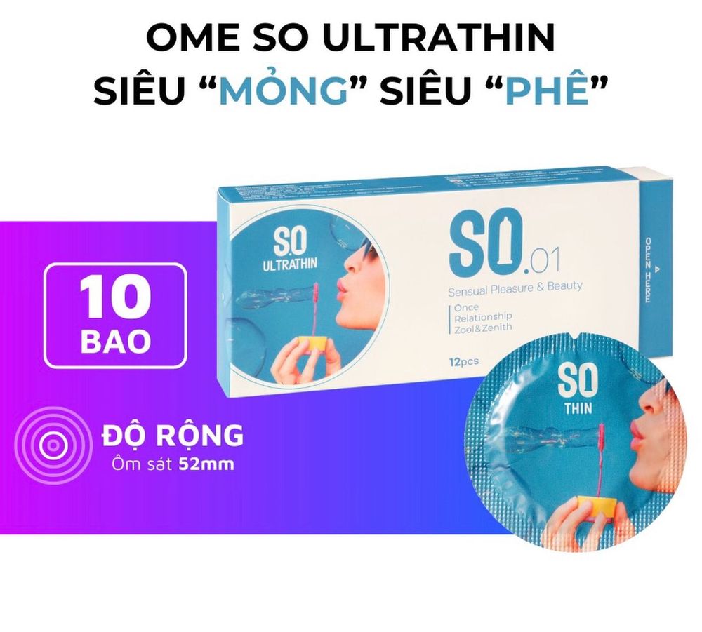 Bao cao su SO ULTRATHIN hương vani