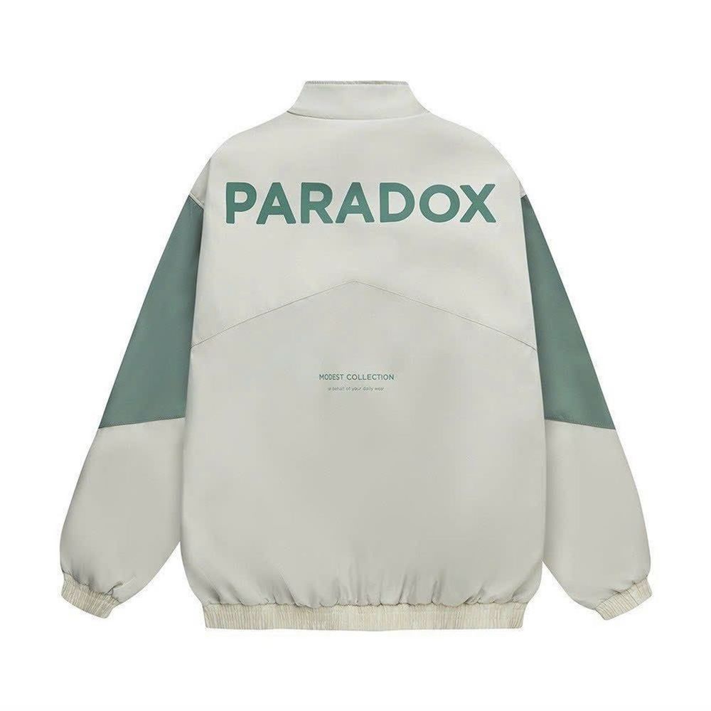 Áo khoác dù phối logo in PARADOX chất dù xịn 2 lớp .có túi trong