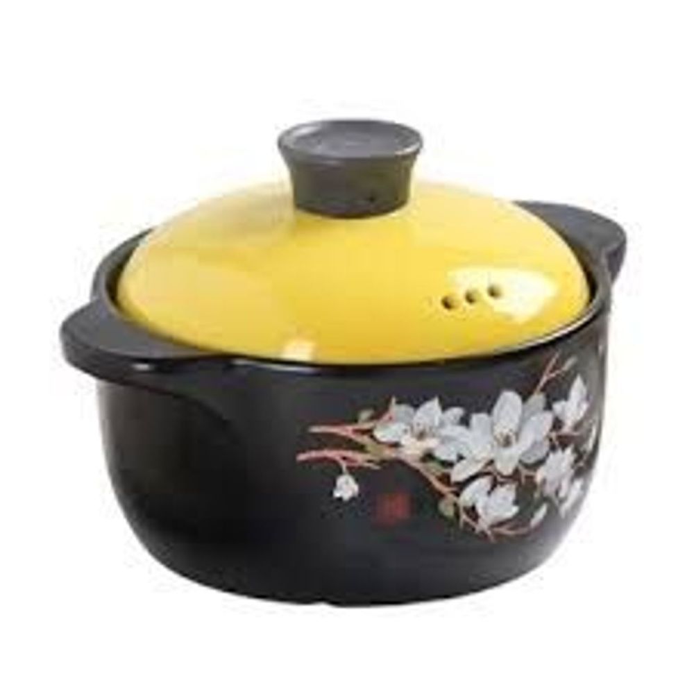 Nồi đất họa tiết0.5 lít hầm canh thịt cao cấp