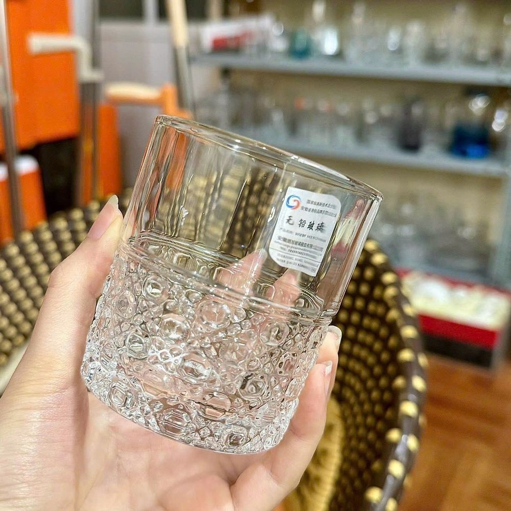 Bộ 6 cốc thủy tinh 320ML bộ 6 cốc hongli – cốc thủy tinh siêu trong