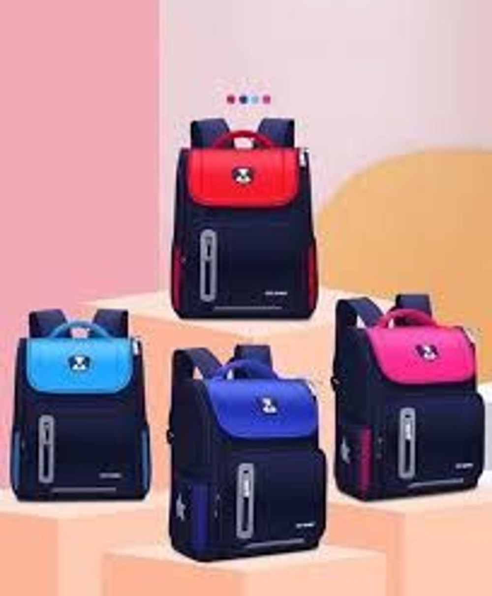 Balo Chống Gù Chống Nước Hình Gấu Cho Học Sinh Tiểu Học Và Trung Học - Cặp Sách Cho Bé Trai Và Bé Gái