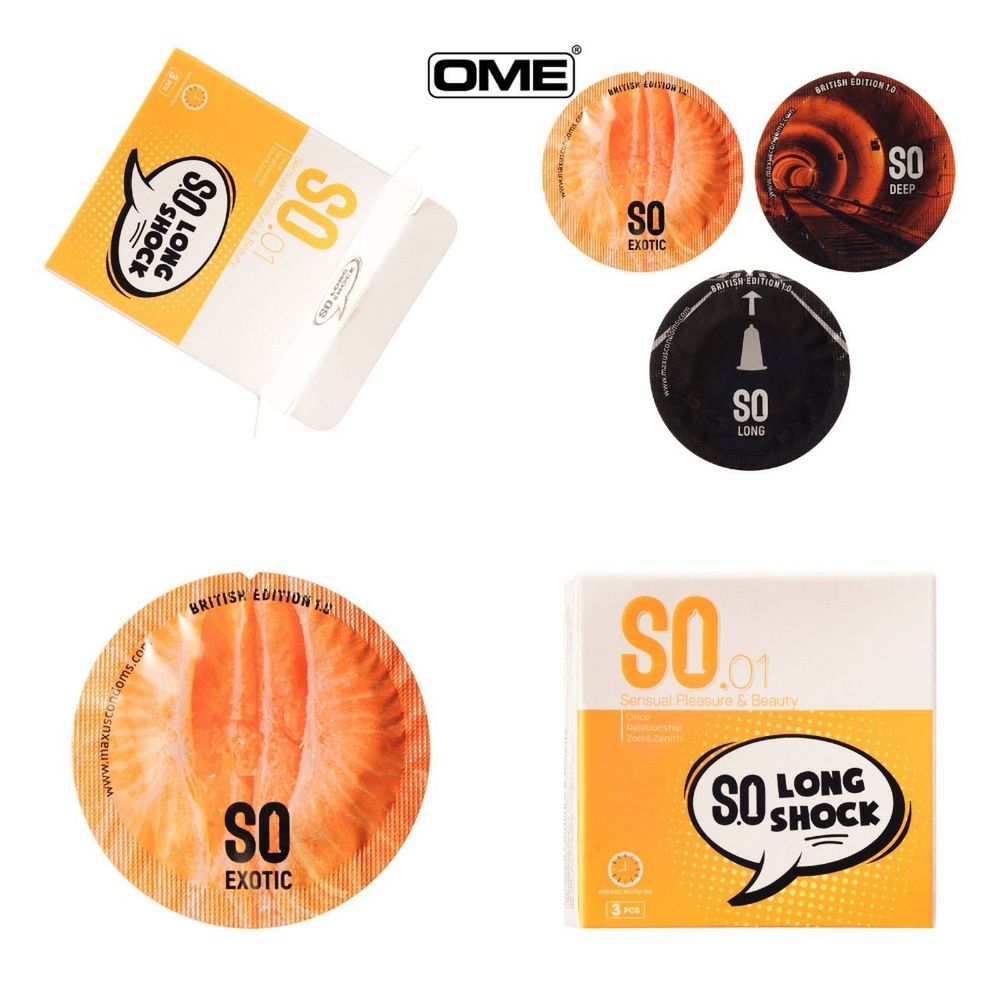 Bao cao su SO LONG SHOCK size 52mm siêu mỏng, kéo dài