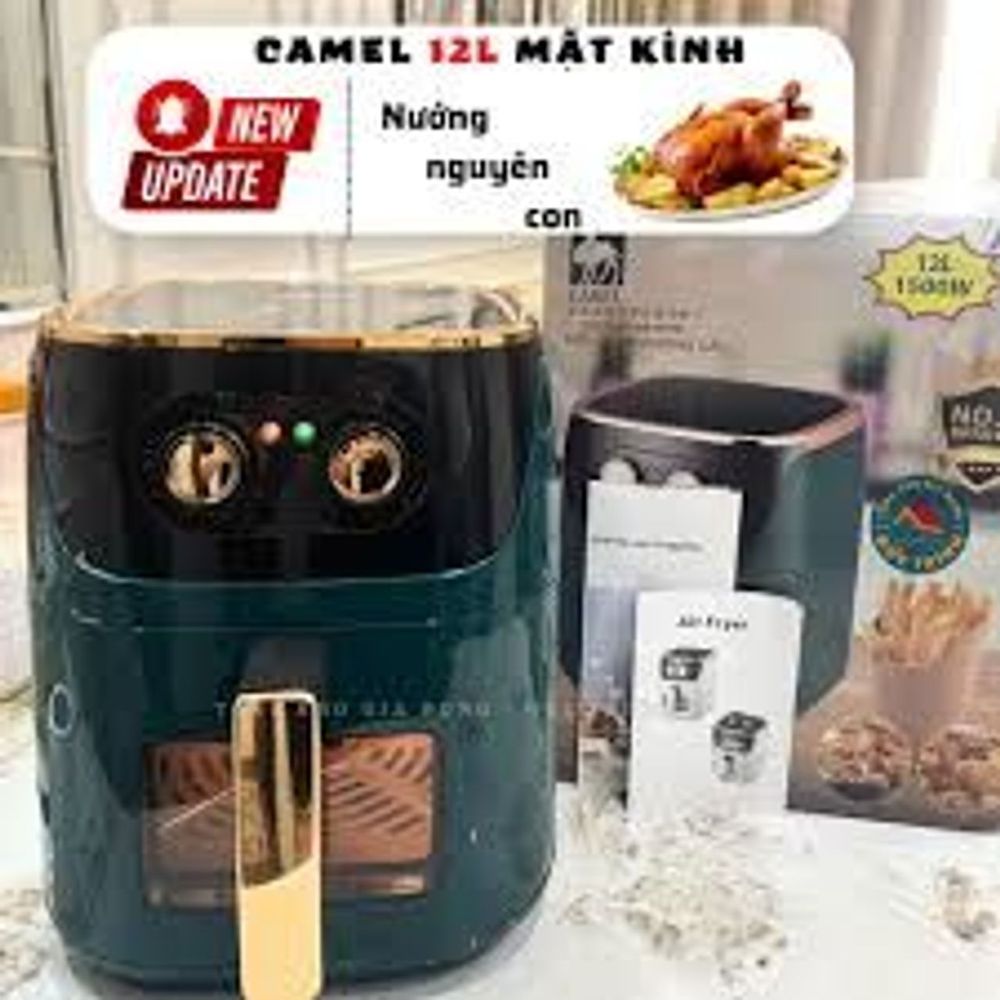 Nồi Chiên Không Dầu Camel 12L Thiết Kế Độc Đáo, Công Nghệ Hiện Đại Giữ Nguyên Hương Vị Món Ăn