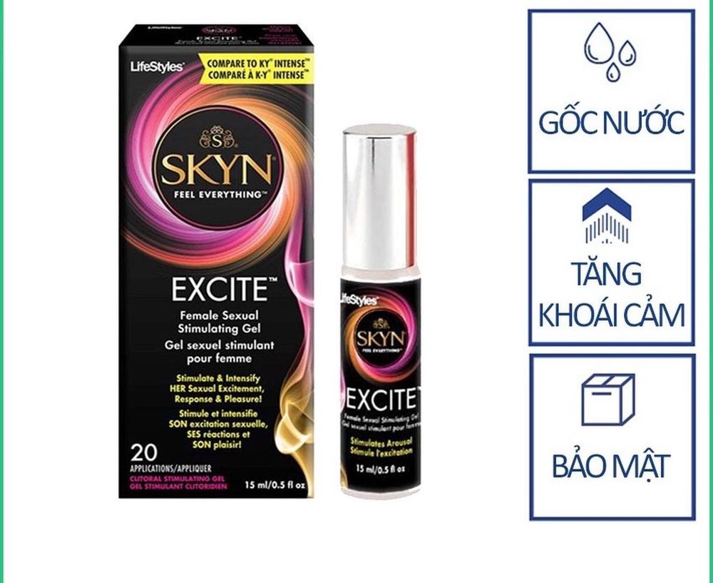 Gel bôi trơn cho nữ Lifestyle Excite 15ml