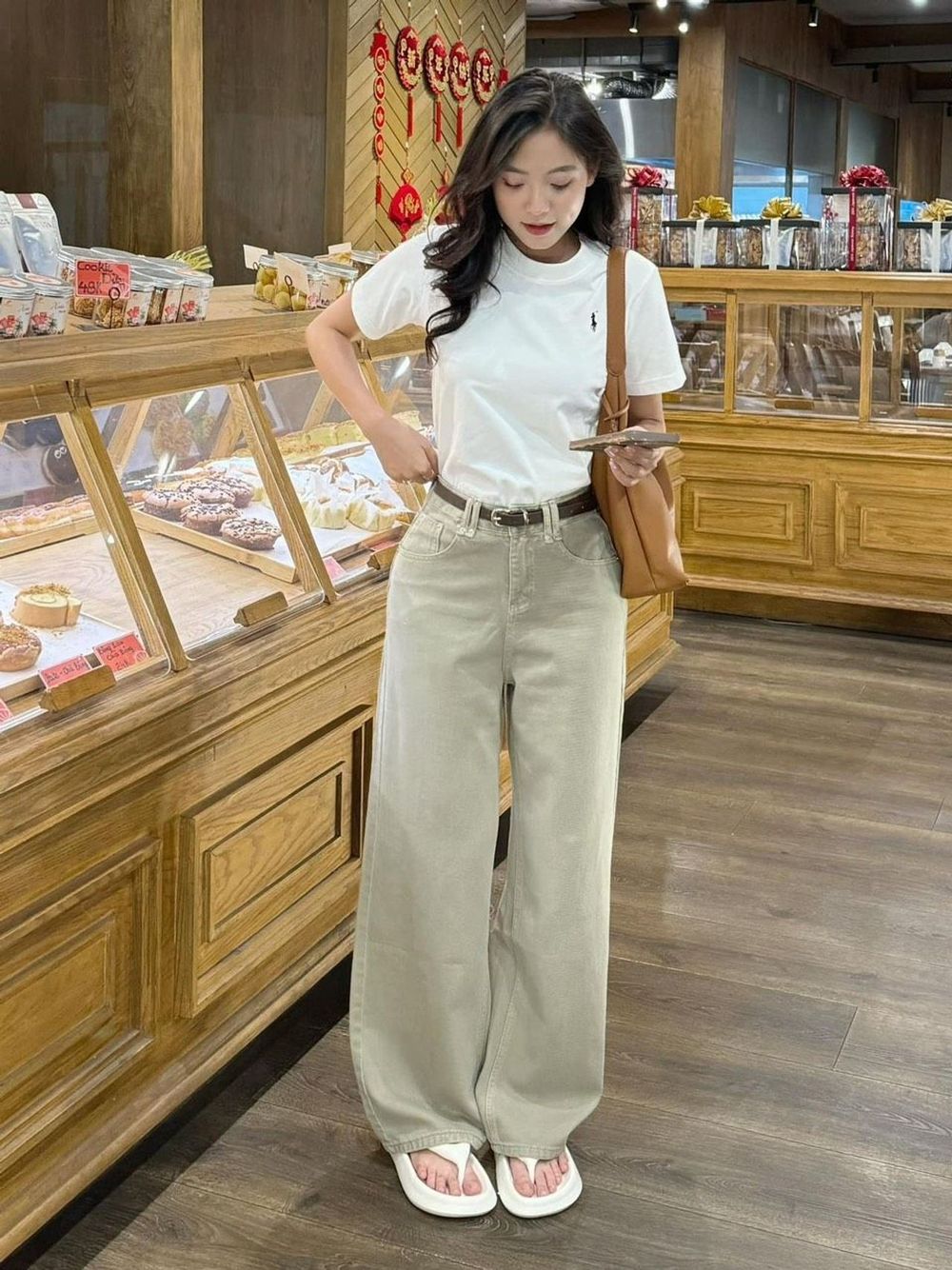 Áo thun baby tee logo thêu ngựa freesize dưới 55kg