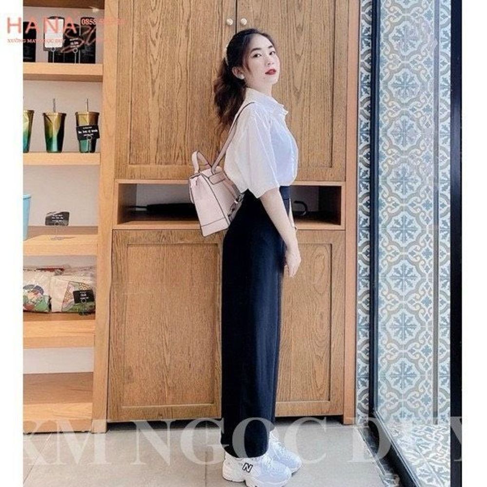 Sơ mi học sinh tay lỡ có túi chất lụa mềm mịn, freesize form unisex 55kg