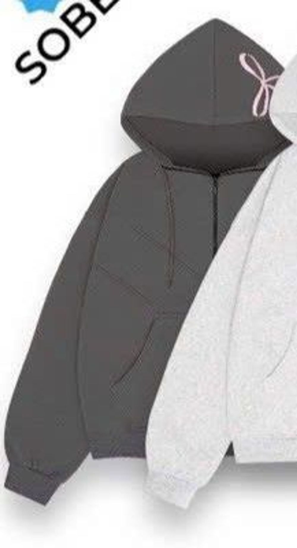 Áo khoác chất thun nỉ xuất khẩu dày mịn in nơ nón và lưng, thân sau đính nơ lụa, nón rộng 2 lớp vải chính, freeisze form rộng dưới 80kg