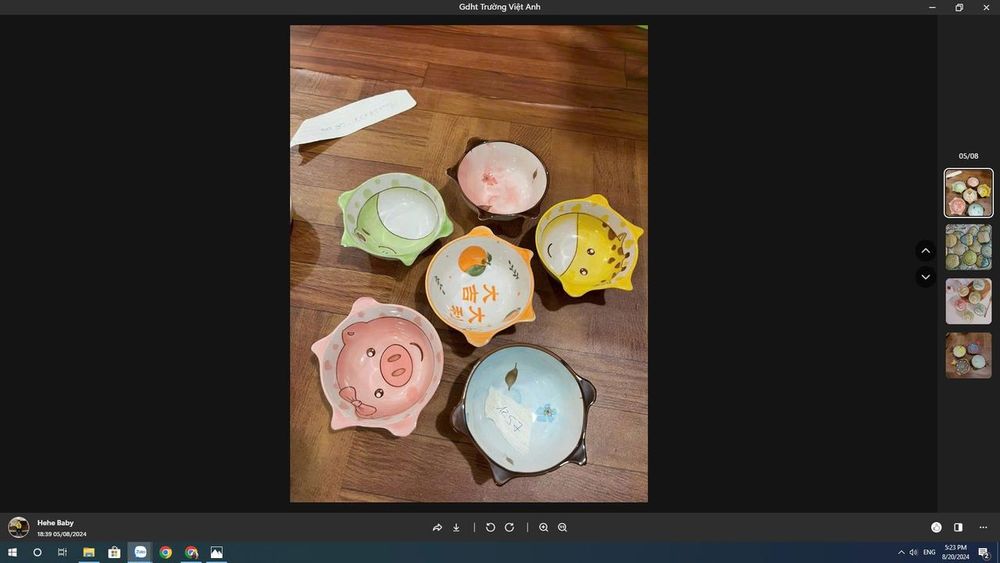 Bộ Bát Đĩa Decor Set Chén Dĩa Sứ Hoạt Hình Động Vật Dễ Thương Cute Cao Cấp Đĩa kèm chấm xinh yêu