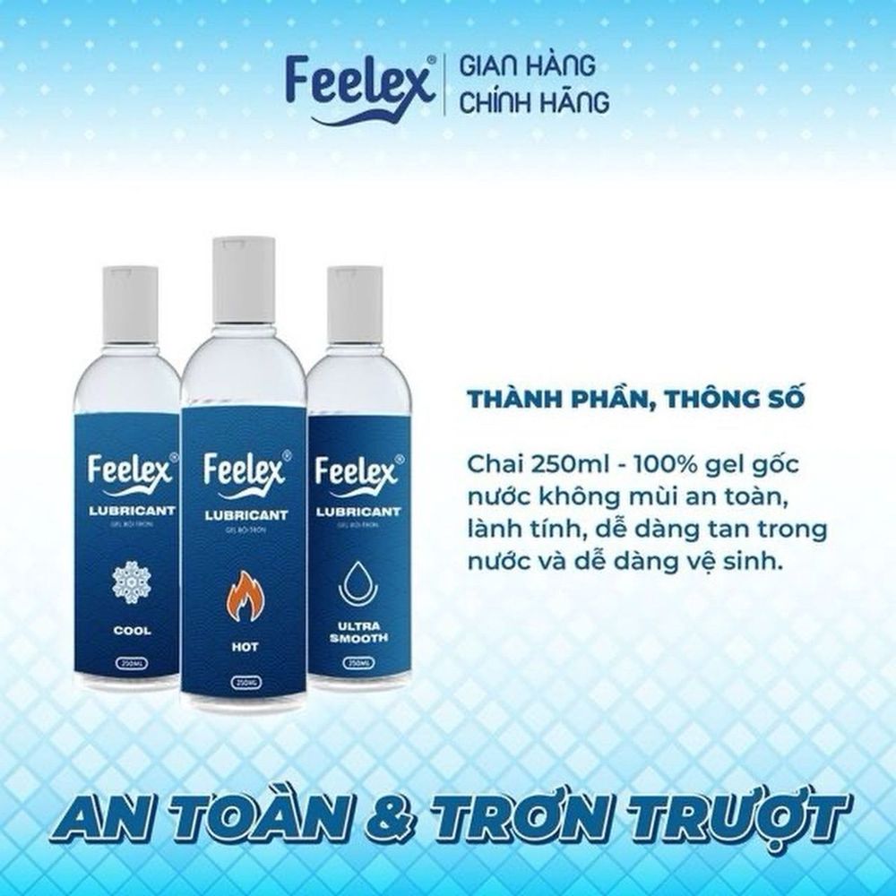 GEL BÔI TRƠN FEELEX HOT -250ML