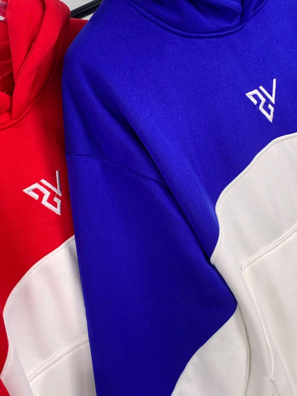 Áo hoodie phối 2 màu thêu VESTURES chất nỉ bông dày mịn