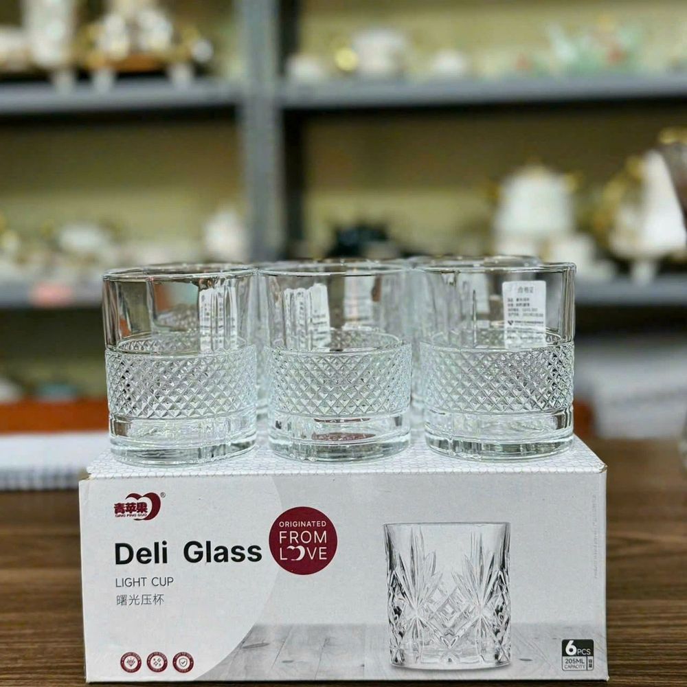 Ly Thủy Tinh Uống Cafe Whisky, Cốc Thủy Tinh Uống Cafe Ruou Đẹp 210ml