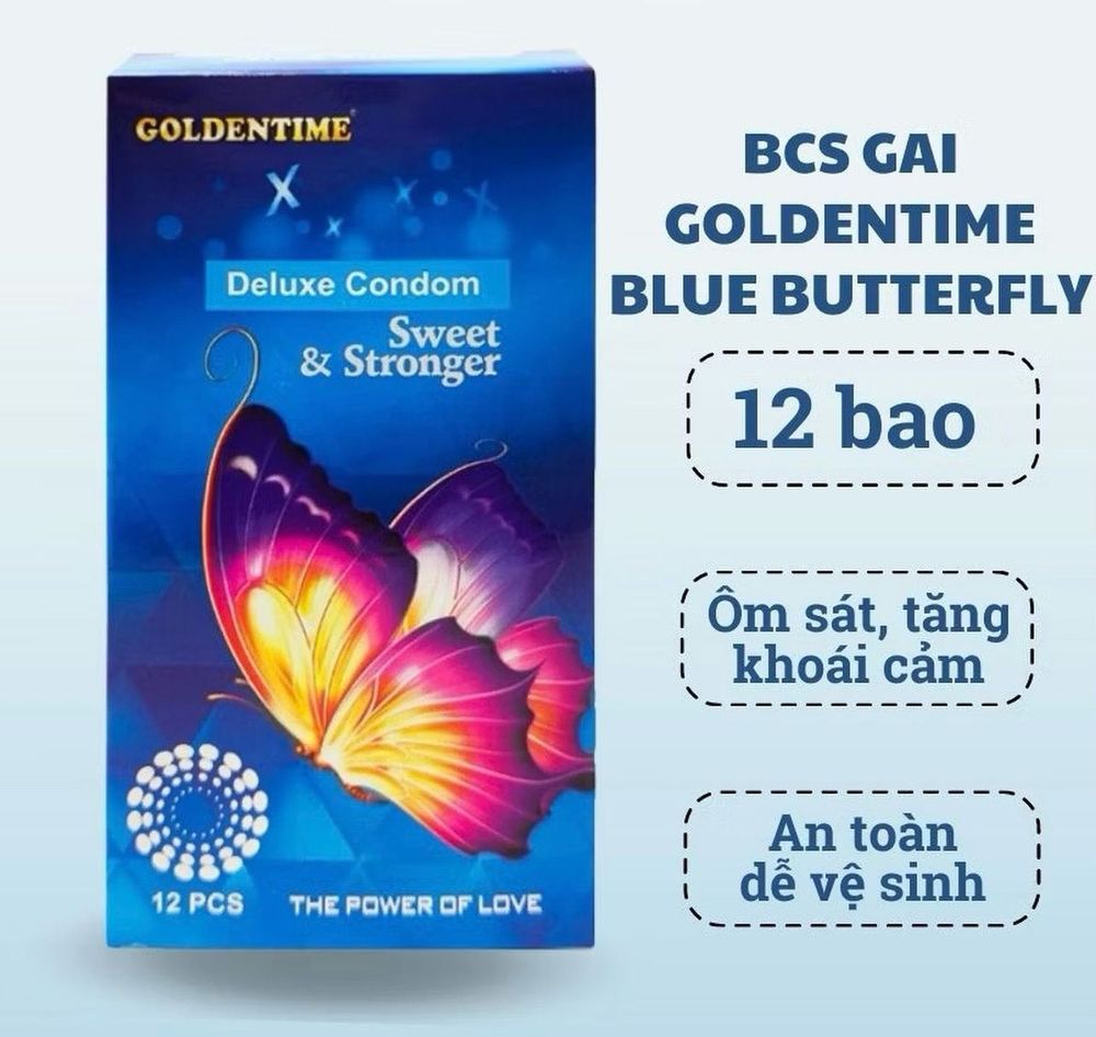 Bao cao su siêu mỏng goldentime gai li ti