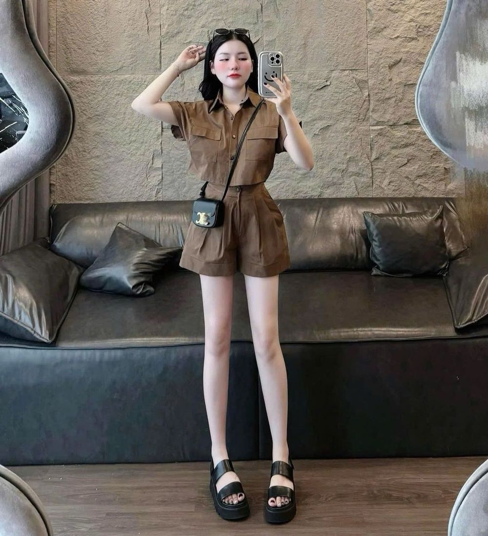 Sét bộ , Chất liệu :kaki, free size dưới 55kg