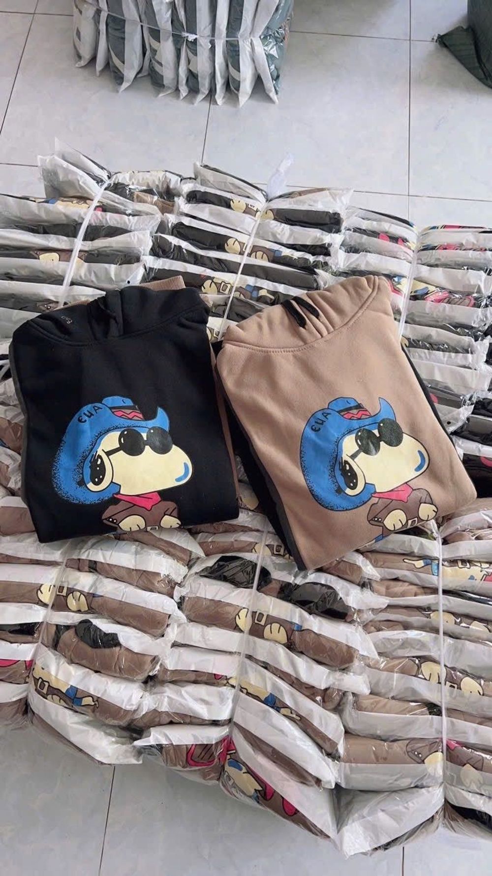 Áo Hoodie in chú chó cao bồi dễ thương