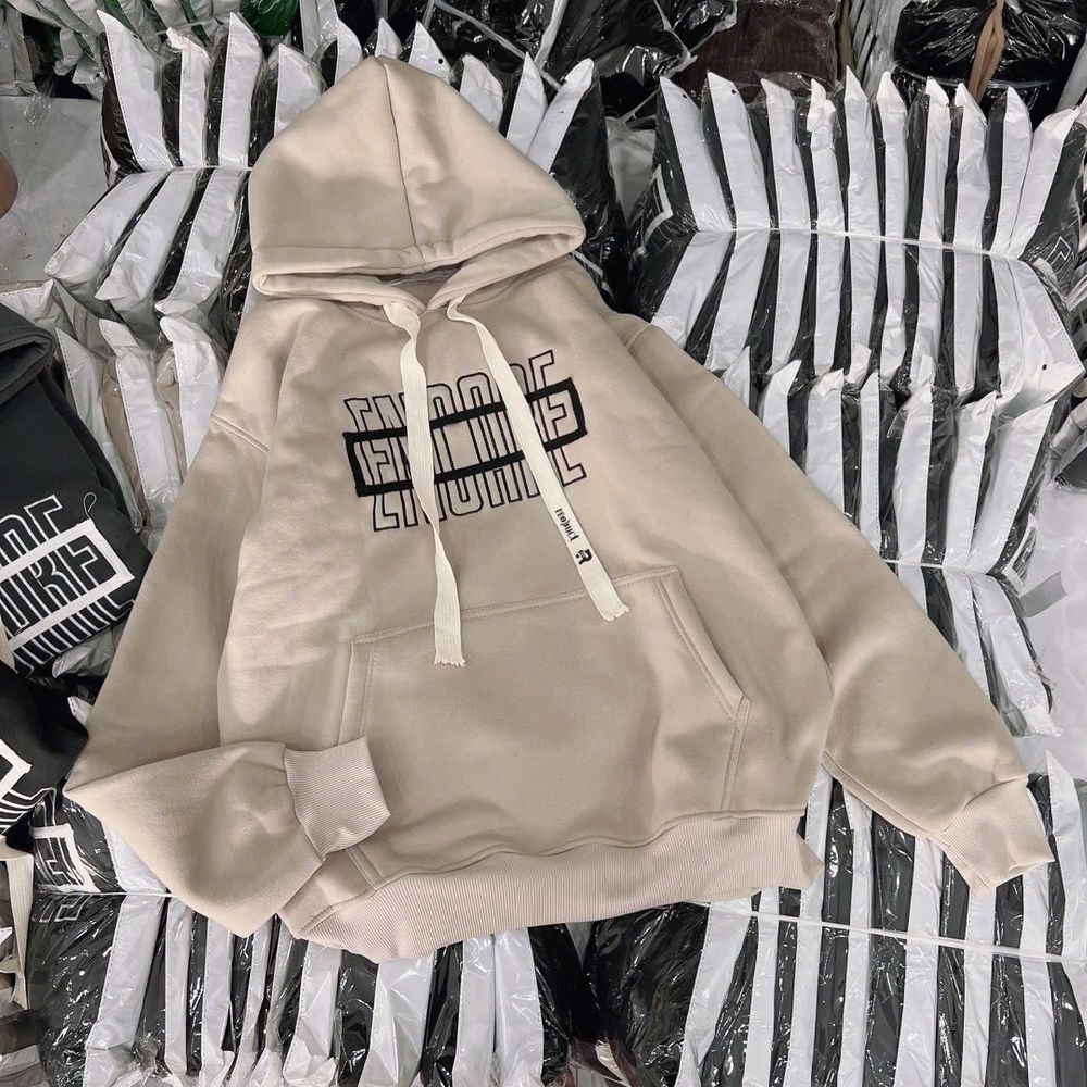 Áo hoodie thêu chữ ENCORE chất Nỉ dày mịn freesize dưới 80kg