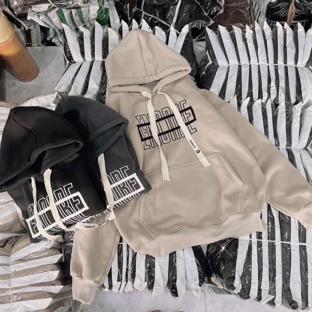 Áo hoodie thêu chữ ENCORE chất Nỉ dày mịn freesize dưới 80kg