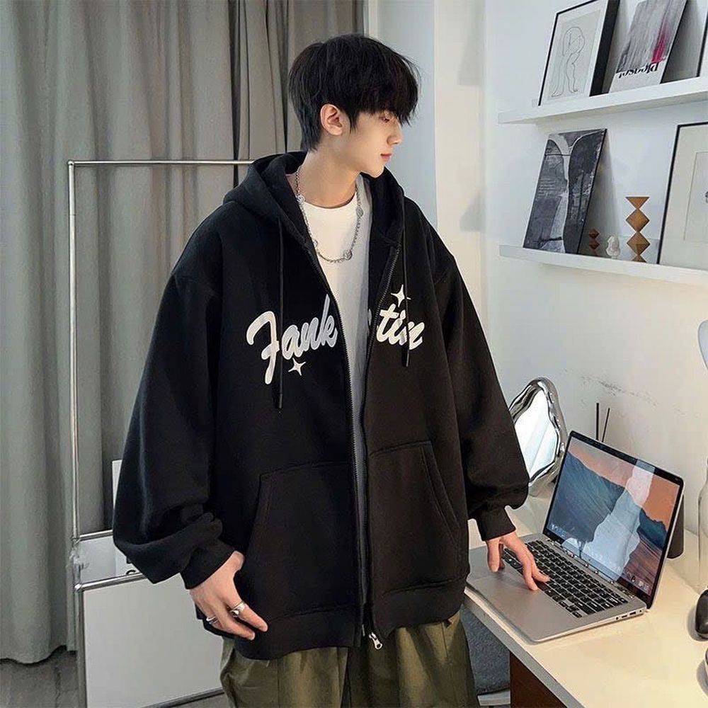 Áo khoác thêu FANKERTIN ,chất nỉ bông dày mịn