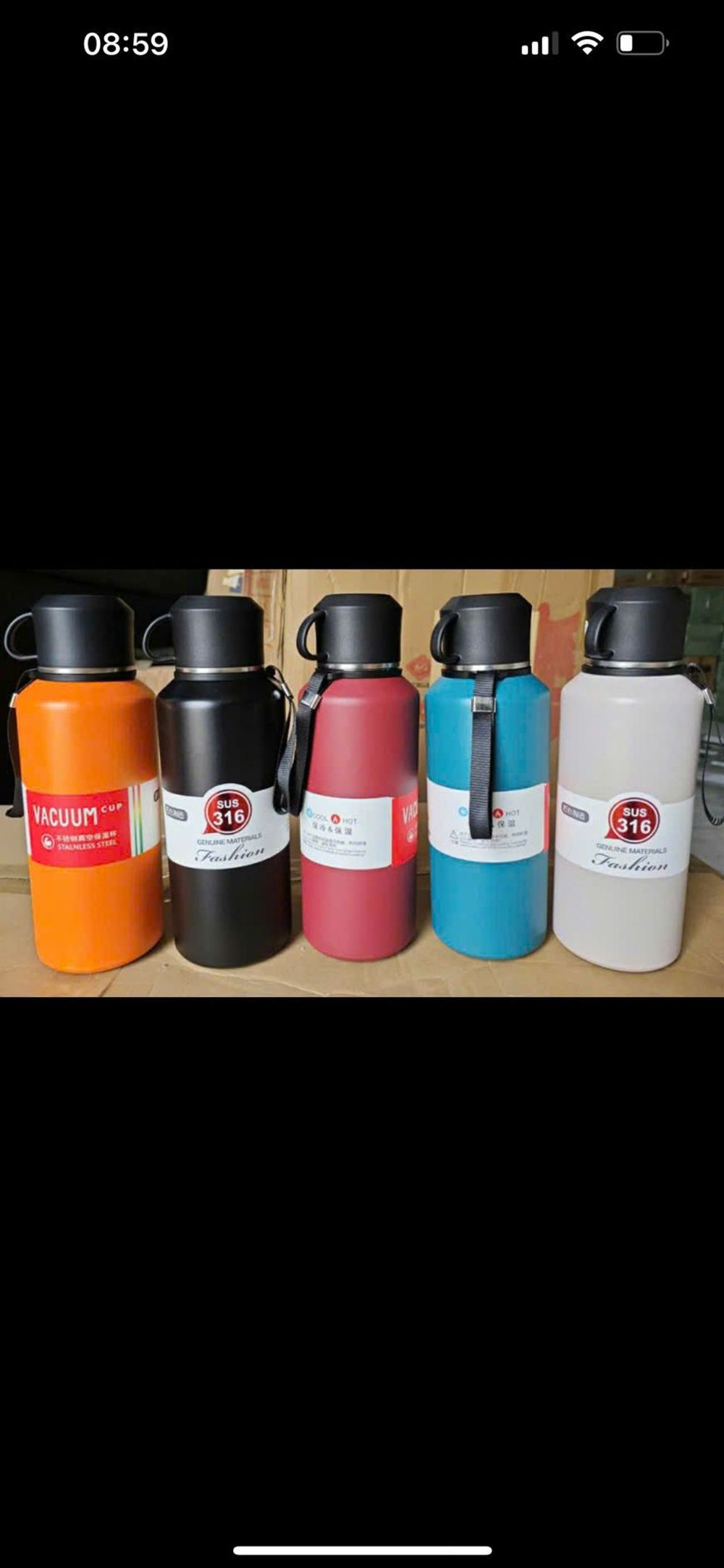 Bình giữ nhiệt inox 316 1000ml chính hãng TZ có nắp cốc kèm theo, giữ nhiệt 12h