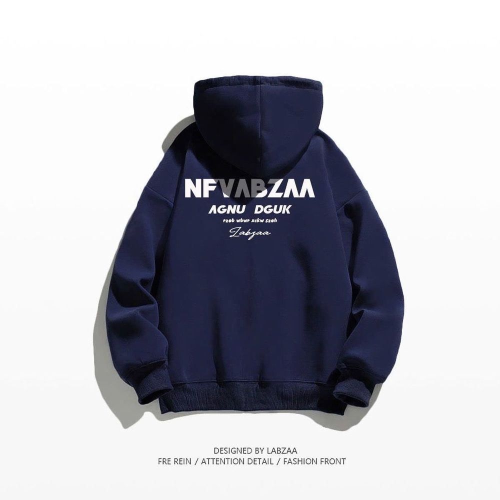 Áo khoác in NFVABZAA , chất nỉ mềm mịn .