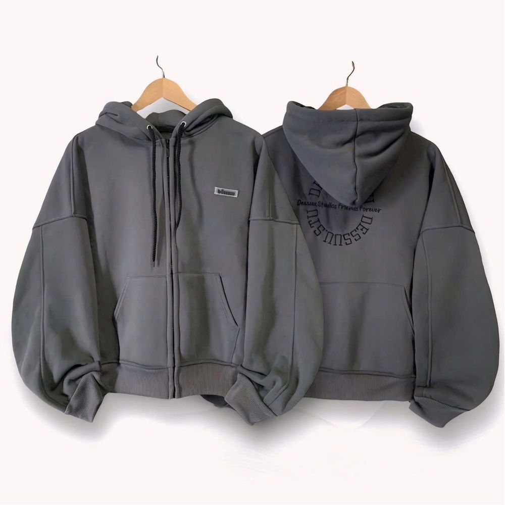 Áo khoác form boxy thêu DESSUU 4 túi hàng loại 1 bán ,chất nỉ dày mịn freesize