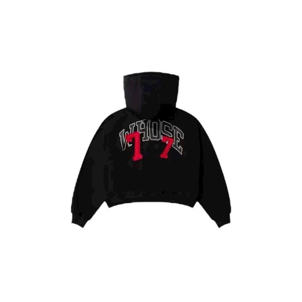 Áo khoác in chữ Whose 77 chất nỉ mềm mịn .